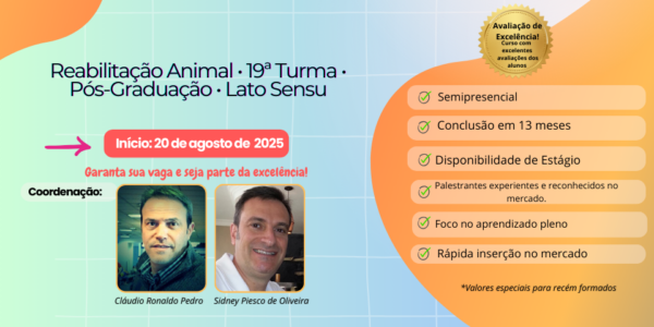 Reabilitação Animal • 19ª Turma • Pós-Graduação • Lato Sensu
