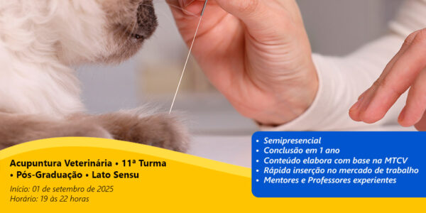 Acupuntura Veterinária • 11ª Turma • Pós-Graduação • Lato Sensu